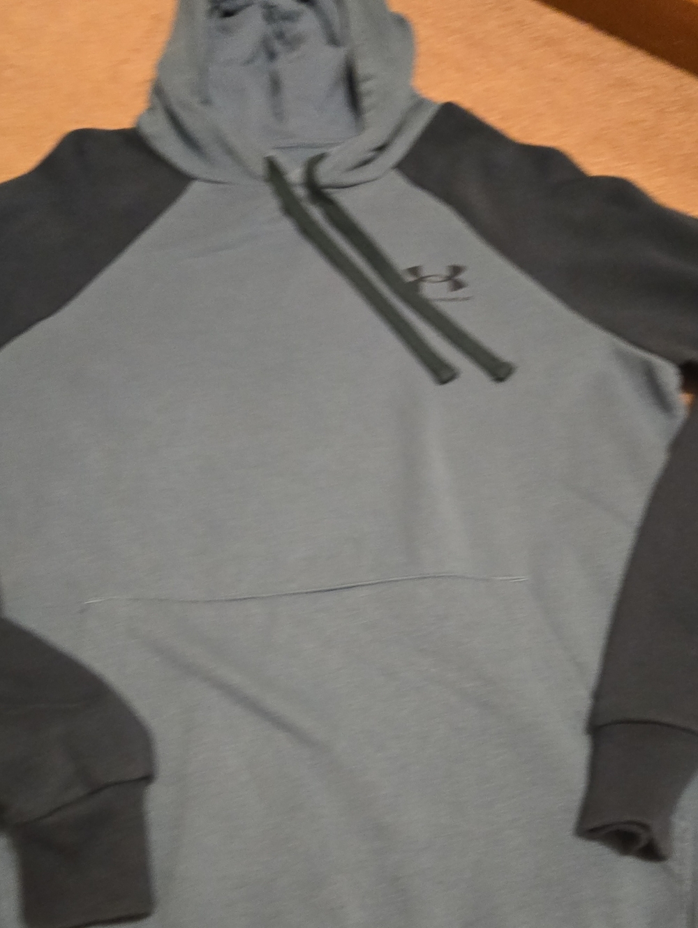 Under Armour Two-Tone Greyish Blue and Navy Hoodie